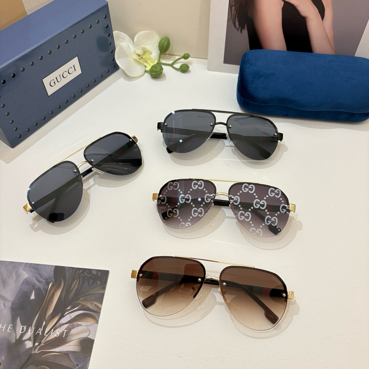 Gucci rimless sunglasses