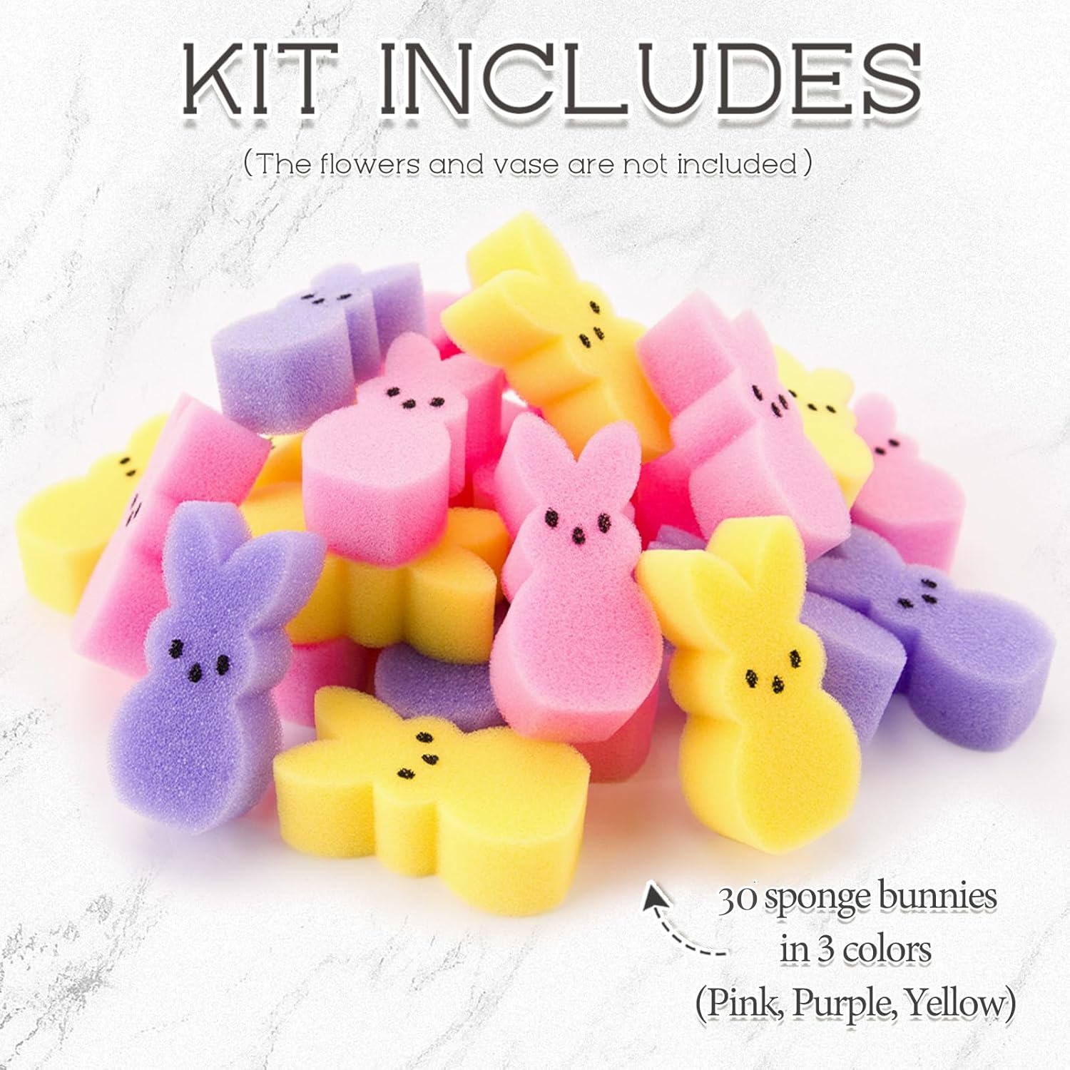 🔥On Sale🔥Easter Sponge Bunnies Vase Filler - 30pcs