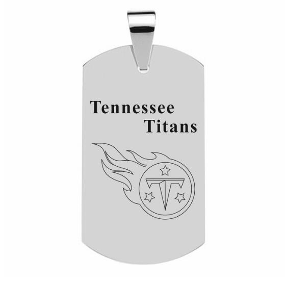 TENNESSEE TITANS TITANIUM STEEL DOG TAG