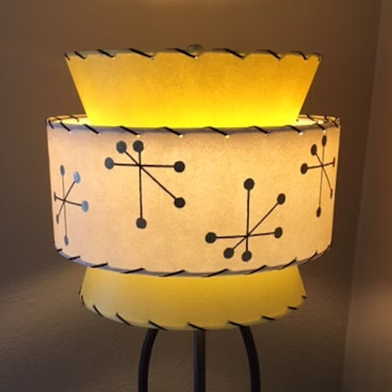 Mid Century Vintage Starburst Atomic Lamp Shade