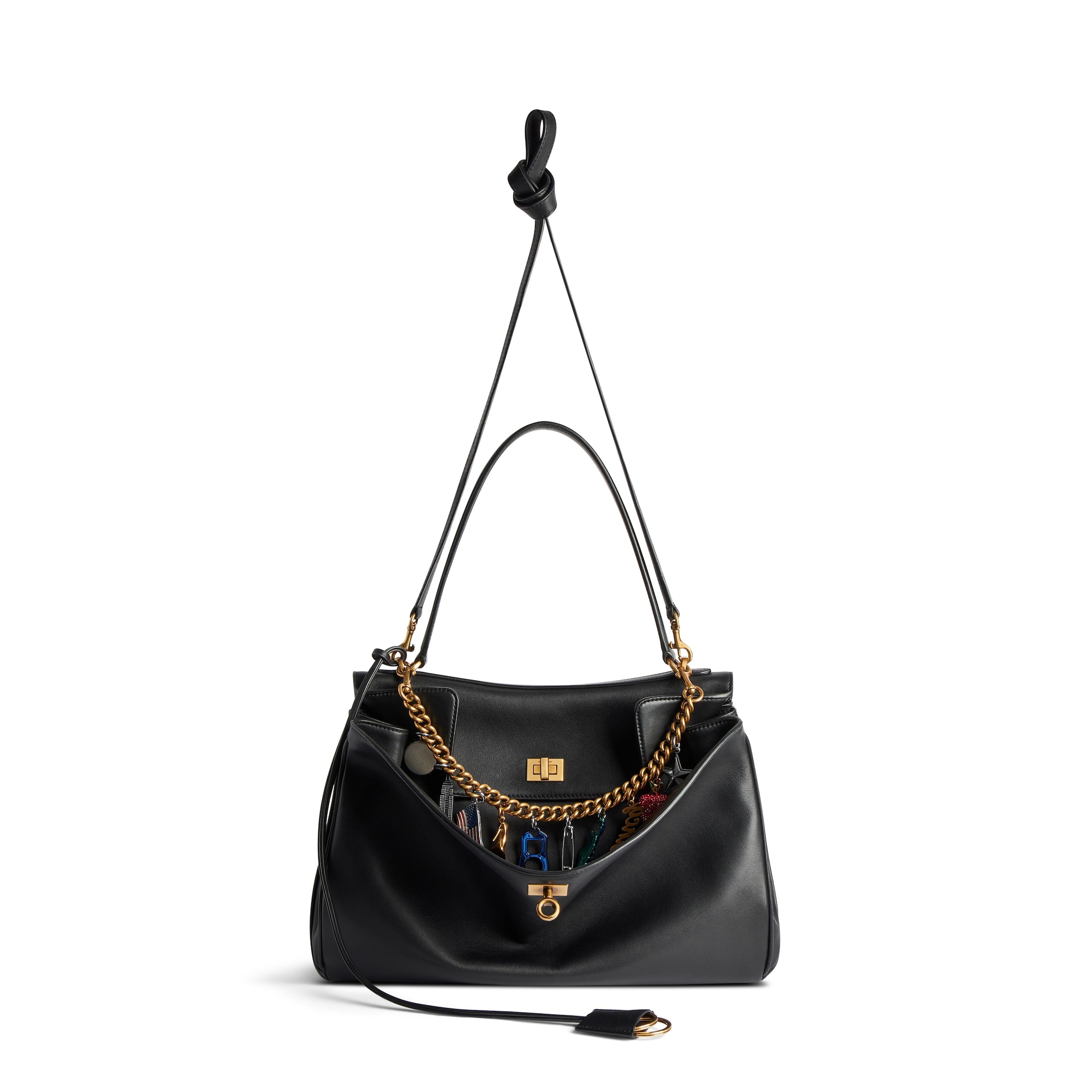 Balenciaga Women's Rodeo Handbag Medium With Ny Souvenirs Charms7897722ABNA1000