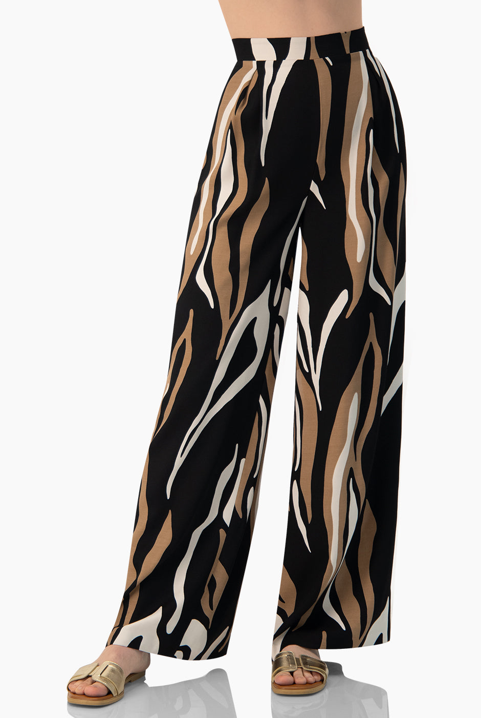Pantalon estampado amplio
