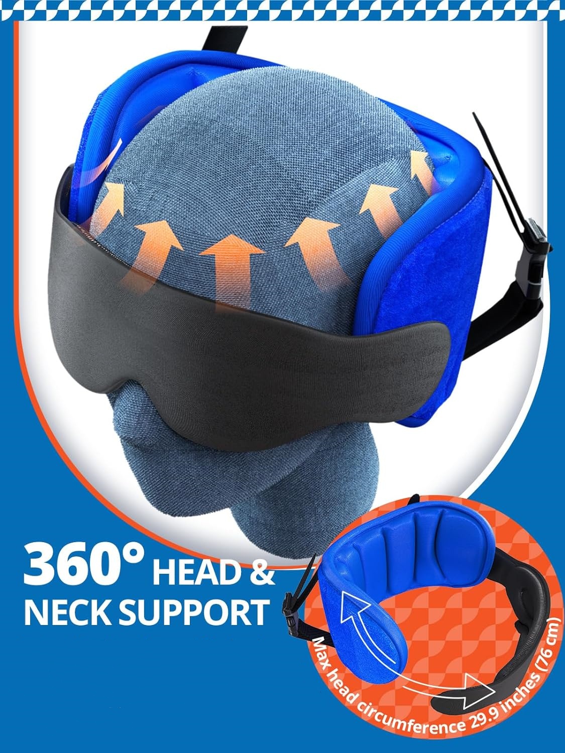 🔥ON SALE🔥Neck Pillow for Sleeping Travel with Eye Mask