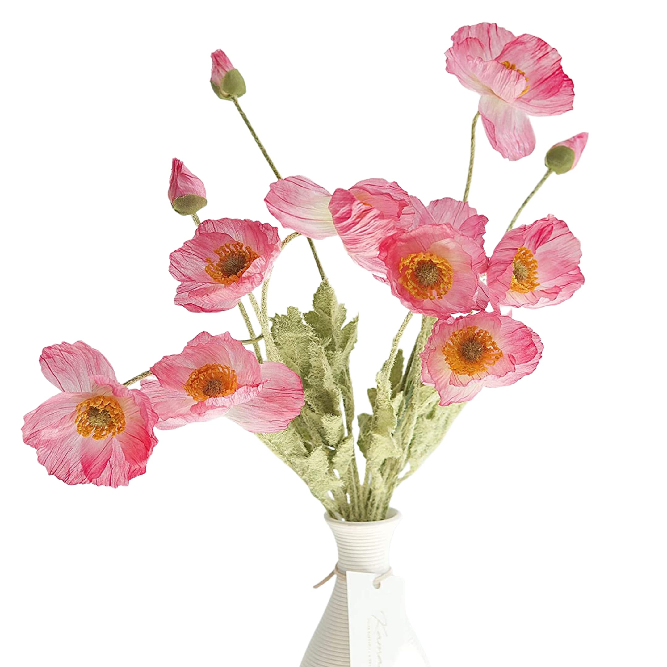 🔥Last Day 50% OFF🔥Artificial Poppy Silk Flowers for Home Decor, Wedding Bouquet(Set of 5 stems)📦BUY 2SETS GET 10% OFF & FREE SHIPPING NOW