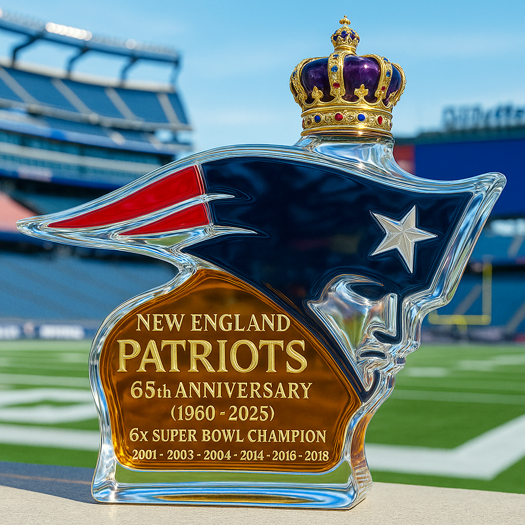 New England Patriots  Whiskey Bottle