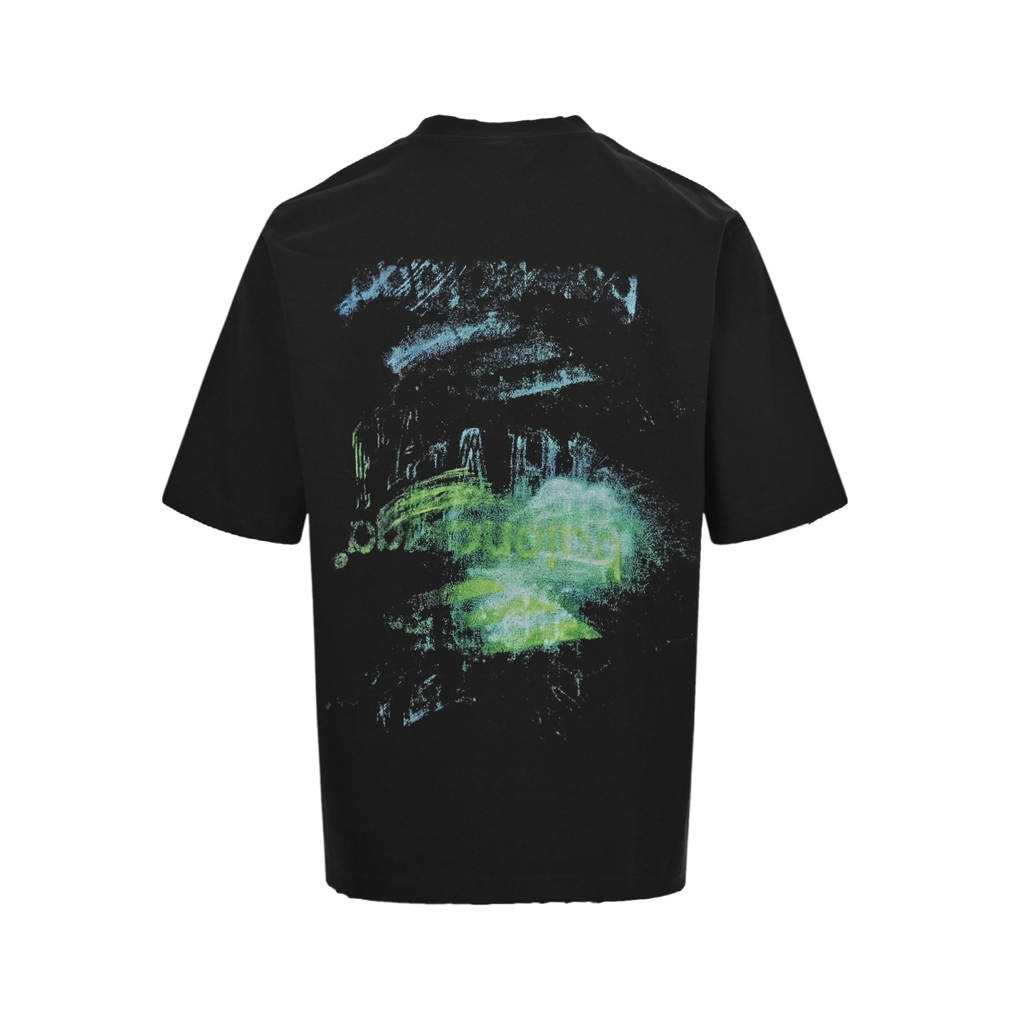 Balenciaga 25ss double B blurred graffiti short sleeve