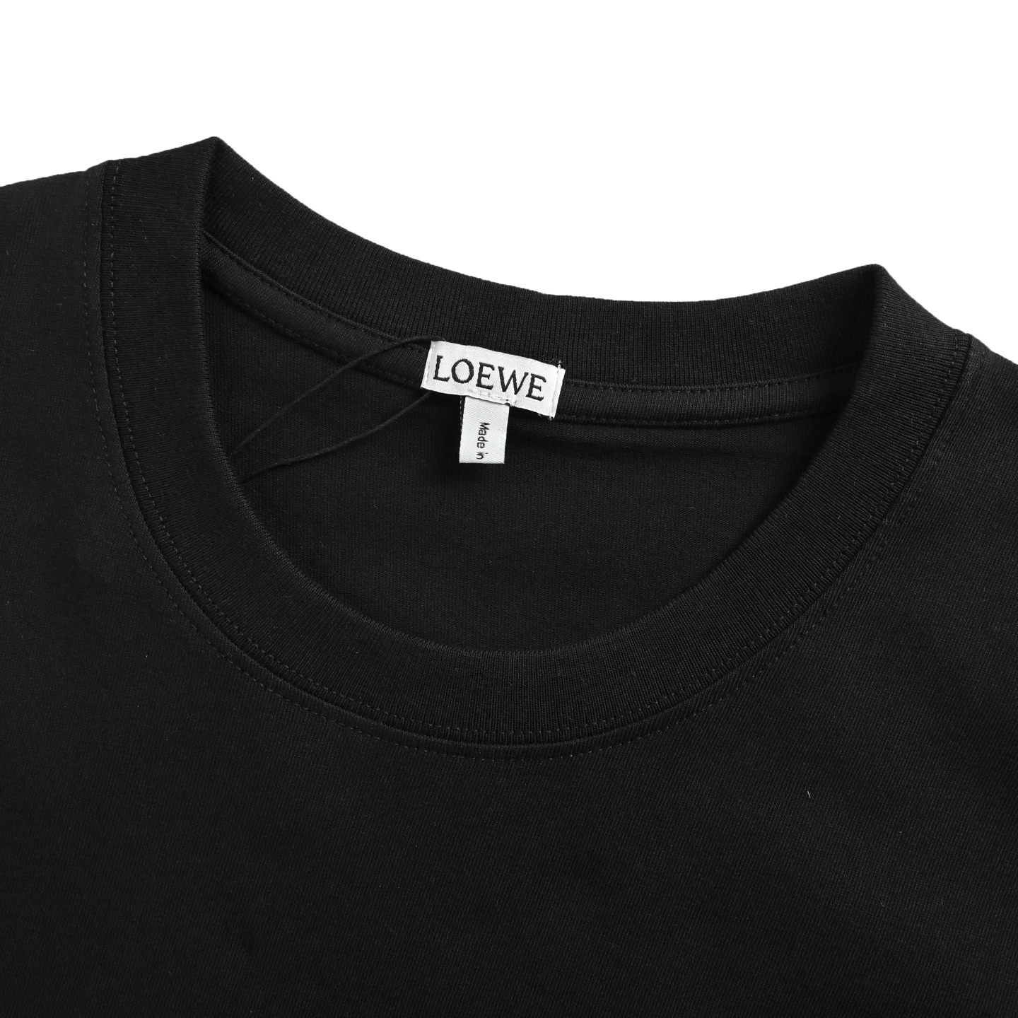 Loewe 25ss Aonpao co-branded embroidered logo short-sleeved shirt