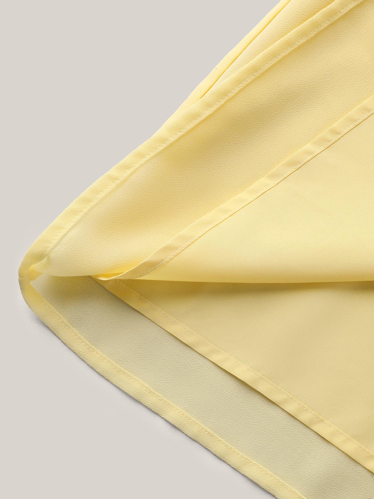 Sheer Lined Neck Cut-Out Blouse