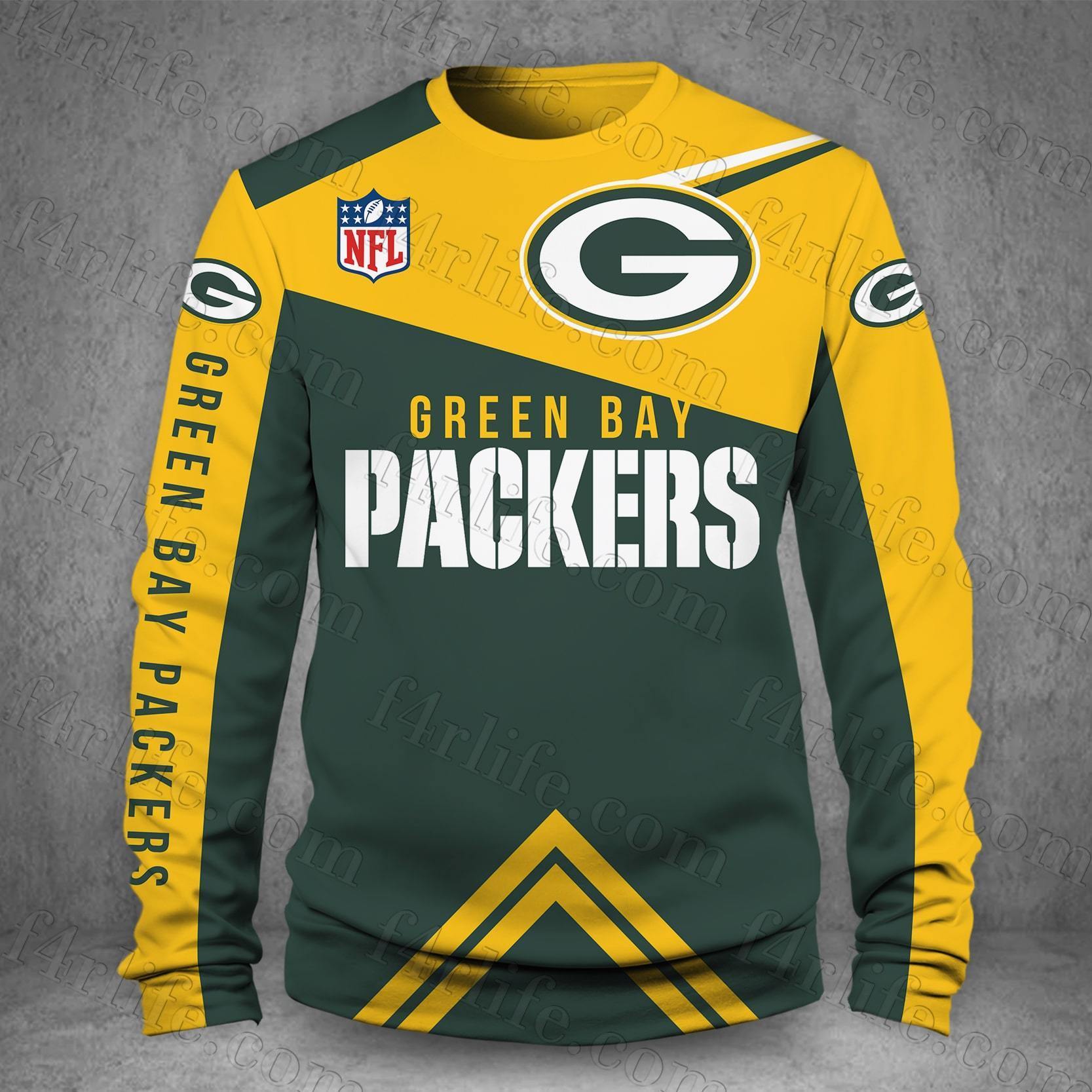 GREEN BAY PACKERS LOVE HOODIE 3D VIP 4