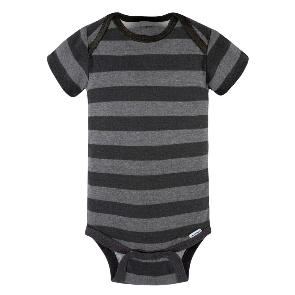 5-Pack Baby Boys Camping Short Sleeve Onesies Bodysuits