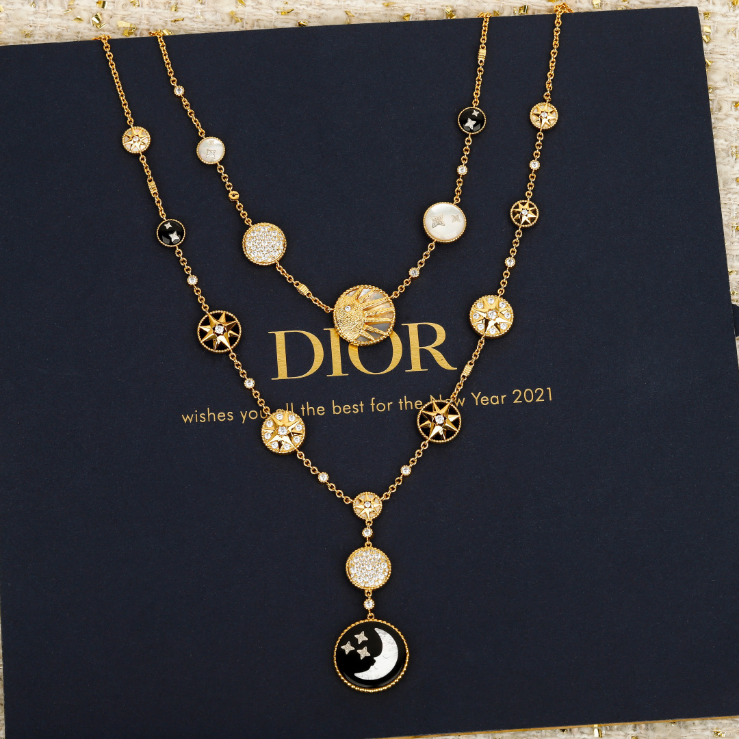 Dior Sun Moon Star Necklace