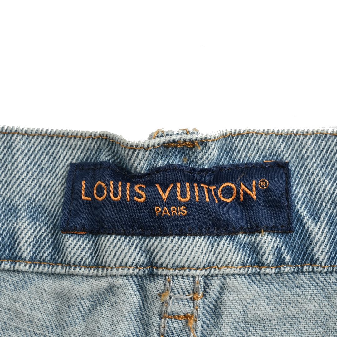 Louis Vuitton 24Fw embroidered logo jeans