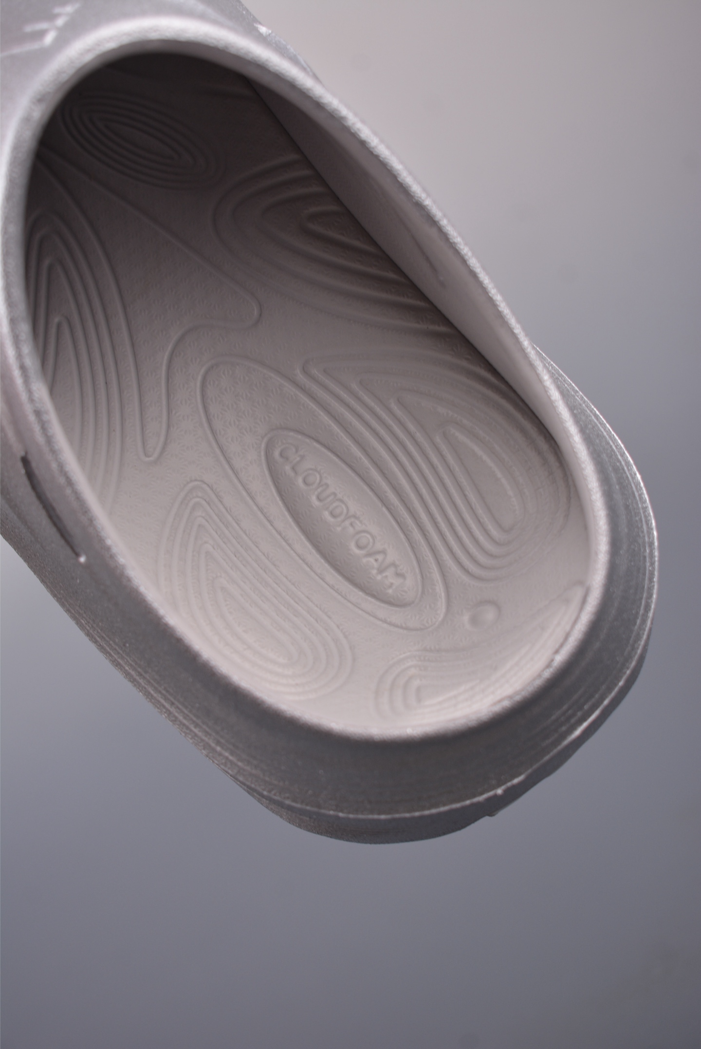Adidas Ozwave Clog Slides Metallic Silver Grey JR6757