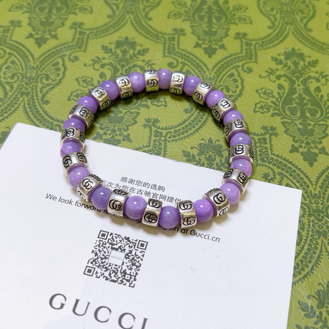 Gucci GG Amethyst Bracelet