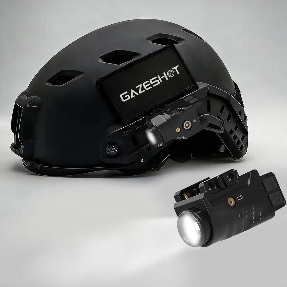 GAZESHOT 800lm outdoor Light with Laser for Picatinny Rail Mounting Ideal for Outdoor Scenarios