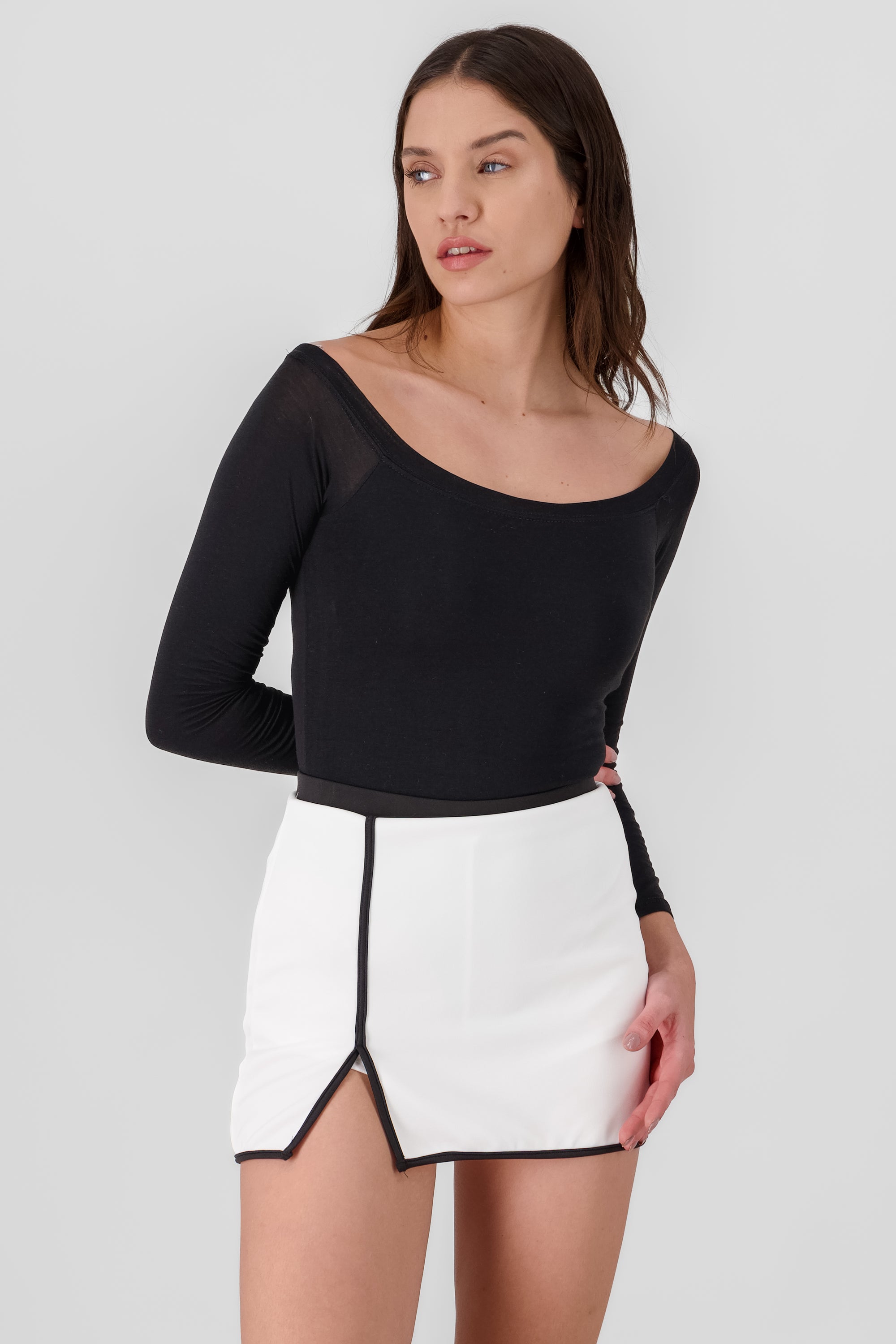 Long Sleeve Off Shoulder Bodysuit