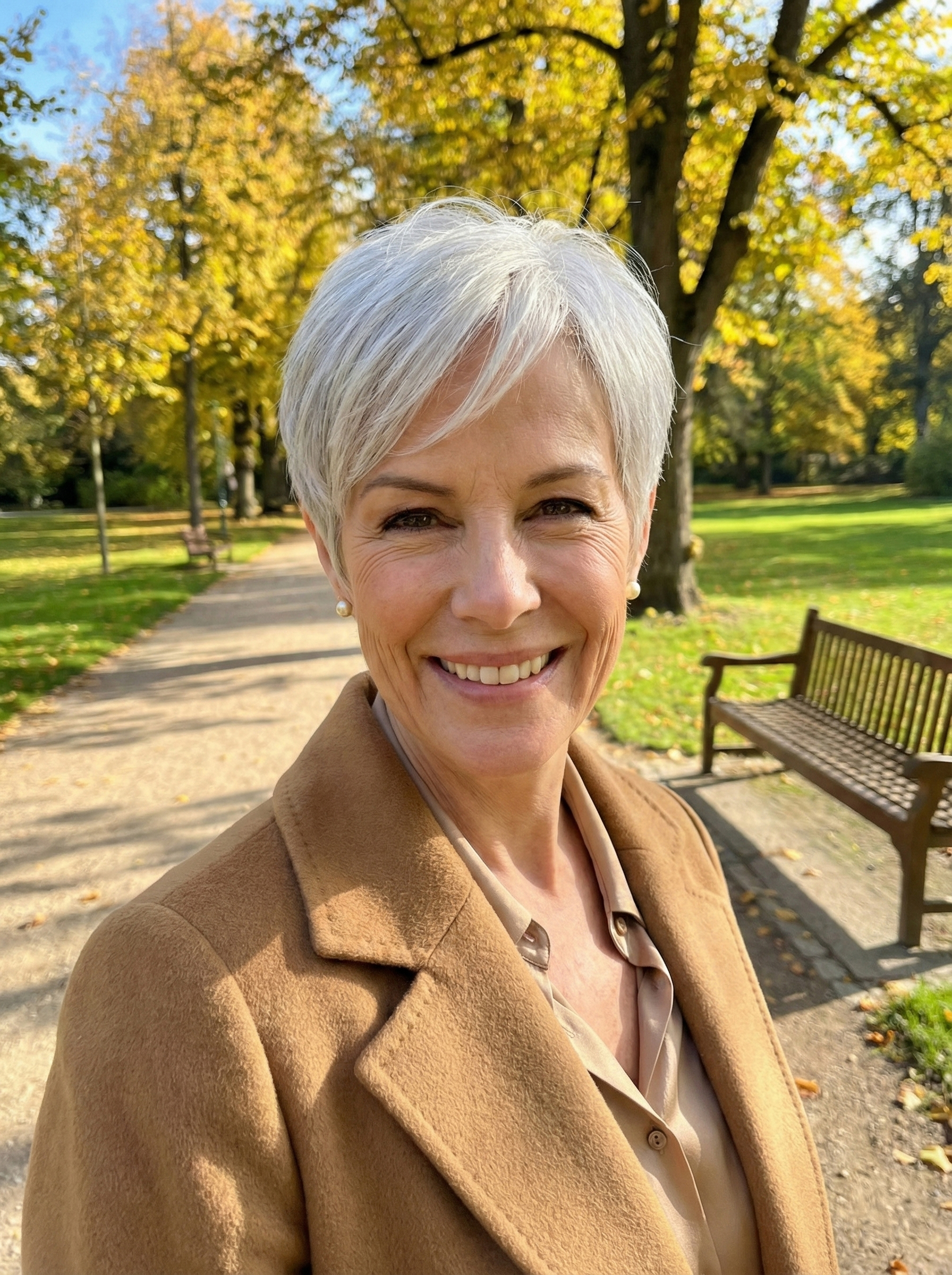 Silver Pixie Wig with Soft Bangs