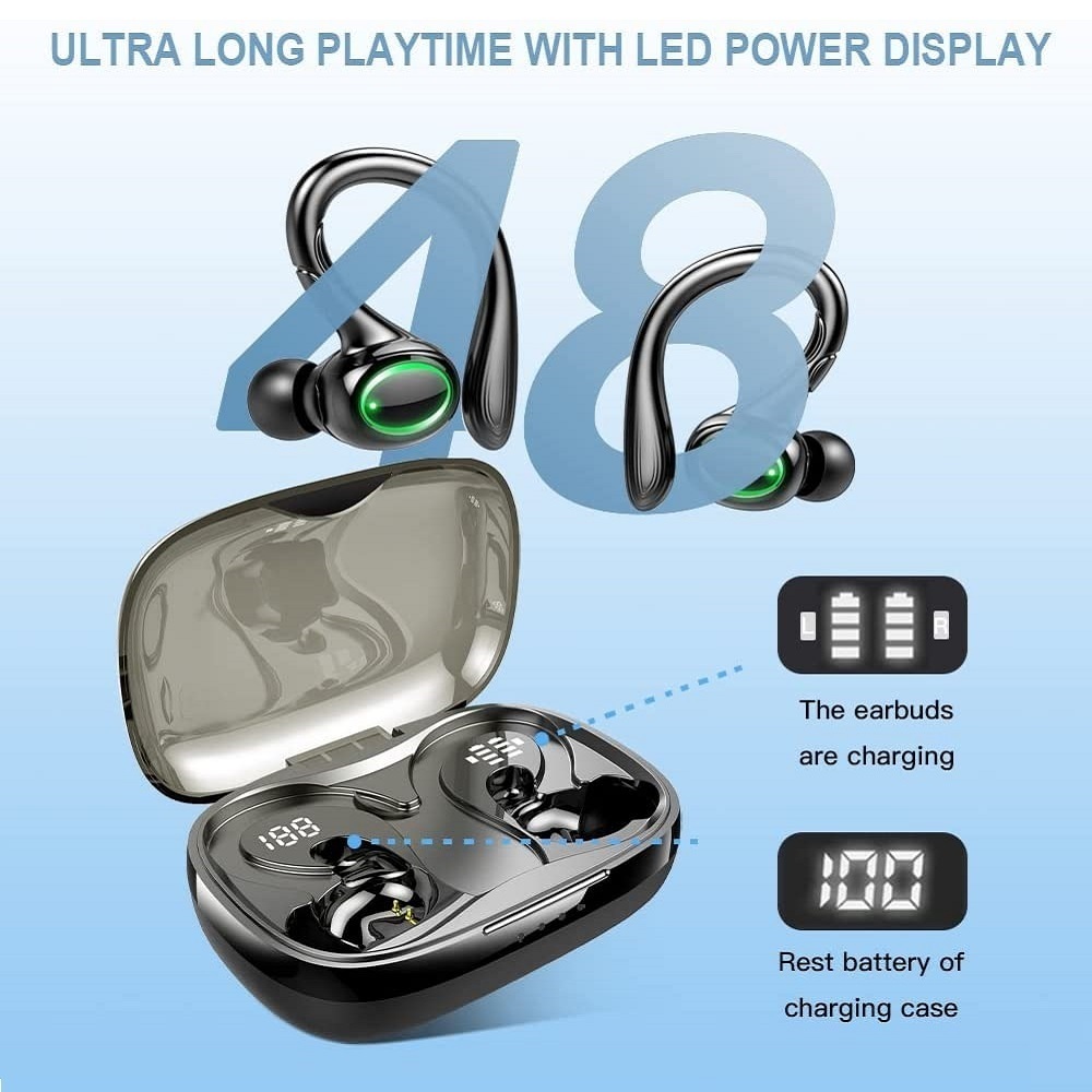 TWS Wireless Headphone Bluetooth 5.0 Earphones With Charging Box 9D Stereo Sports Waterproof Earbuds Headsets With Microphone