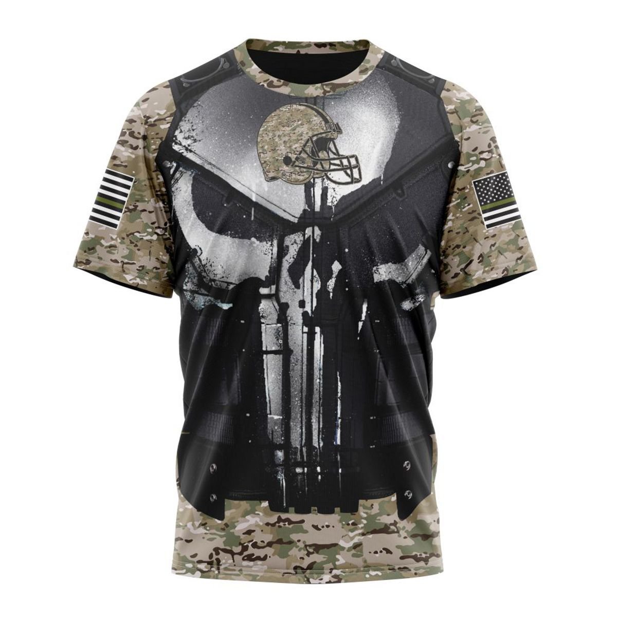 CLEVELAND BROWNS 3D HOODIE SPECIAL VETERAN KITS