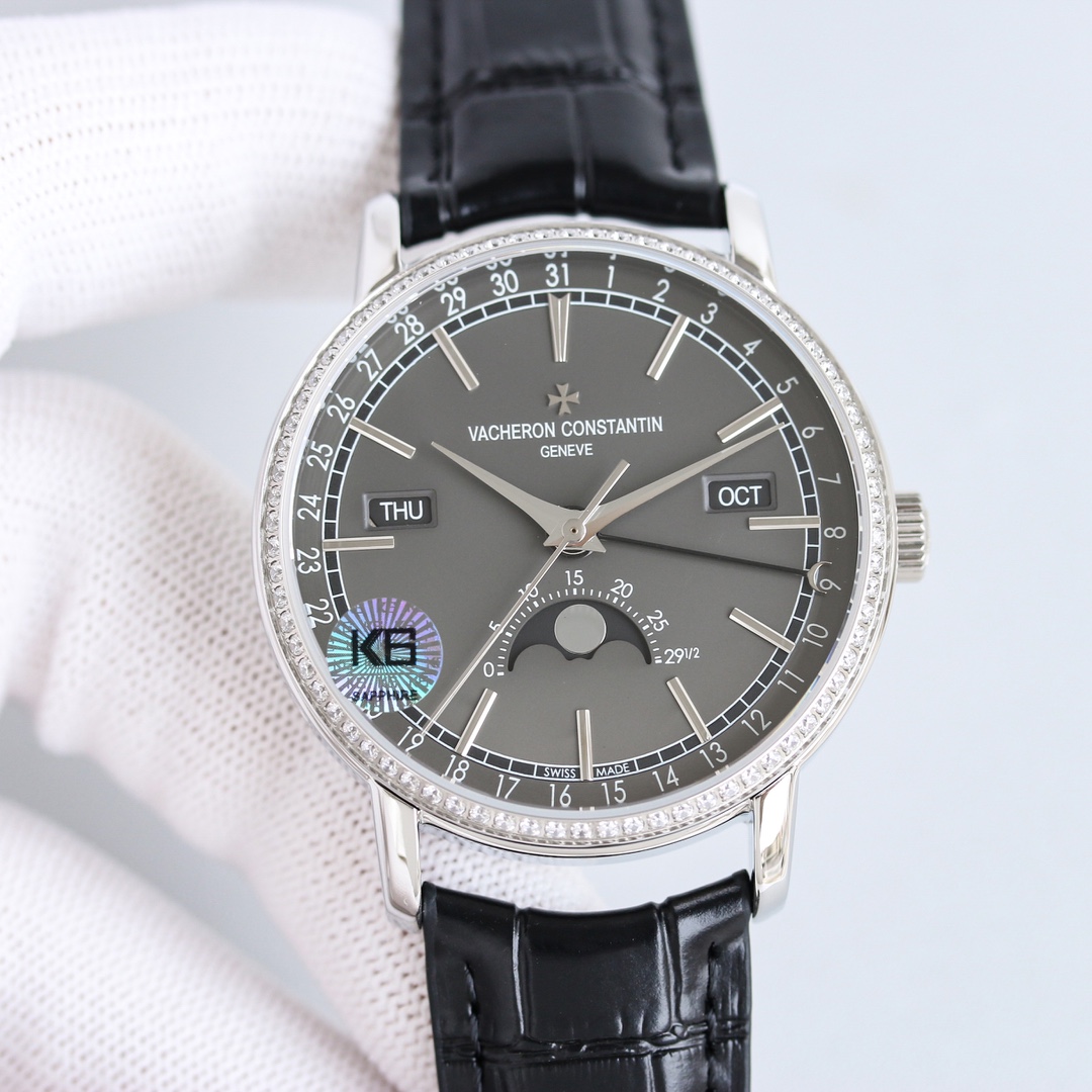 Tradition series complete calendar watch back diamond version 4010TO00R/B344B740B345