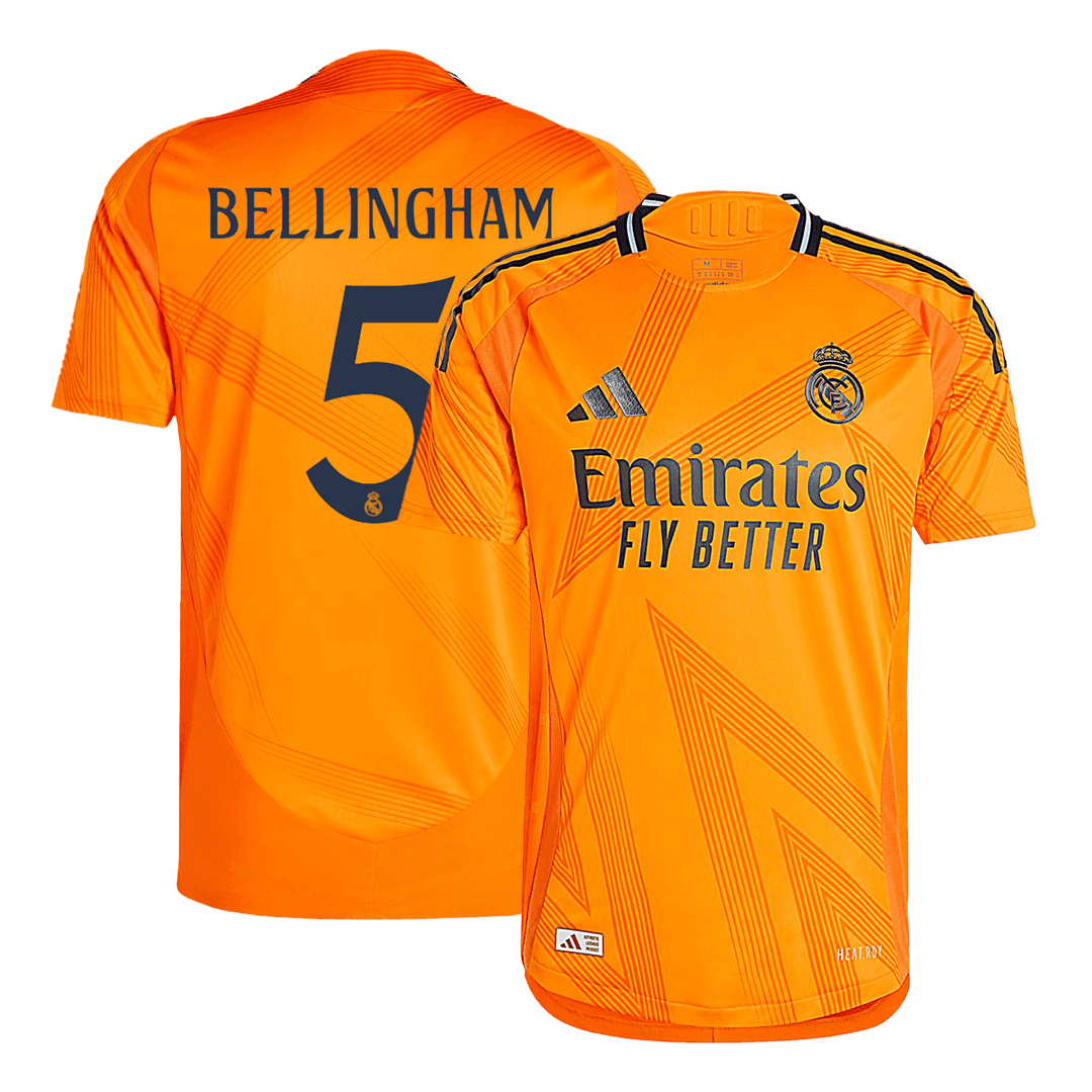 Authentic BELLINGHAM #5 Real Madrid Away Football Shirt 2024/25