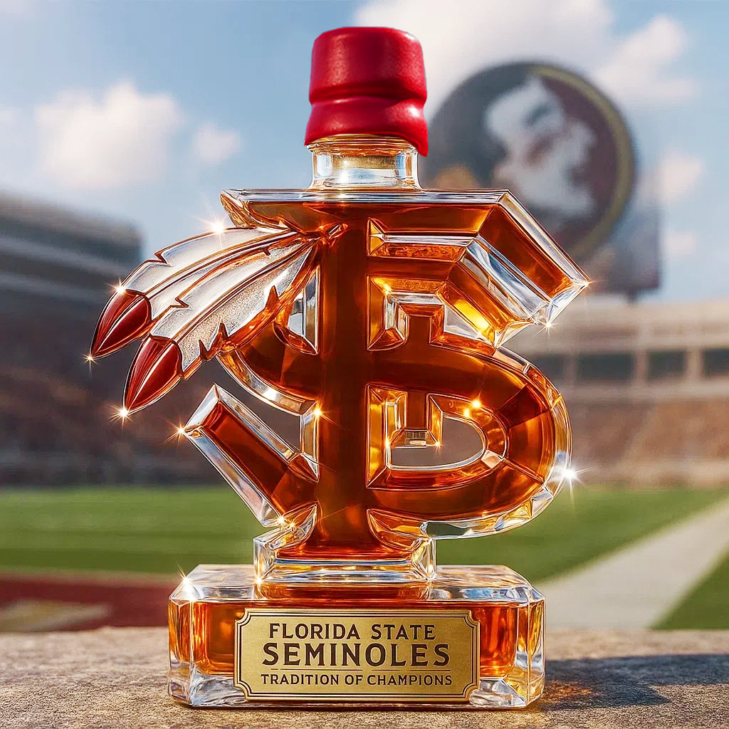 Florida State Seminoles Whiskey Bottle