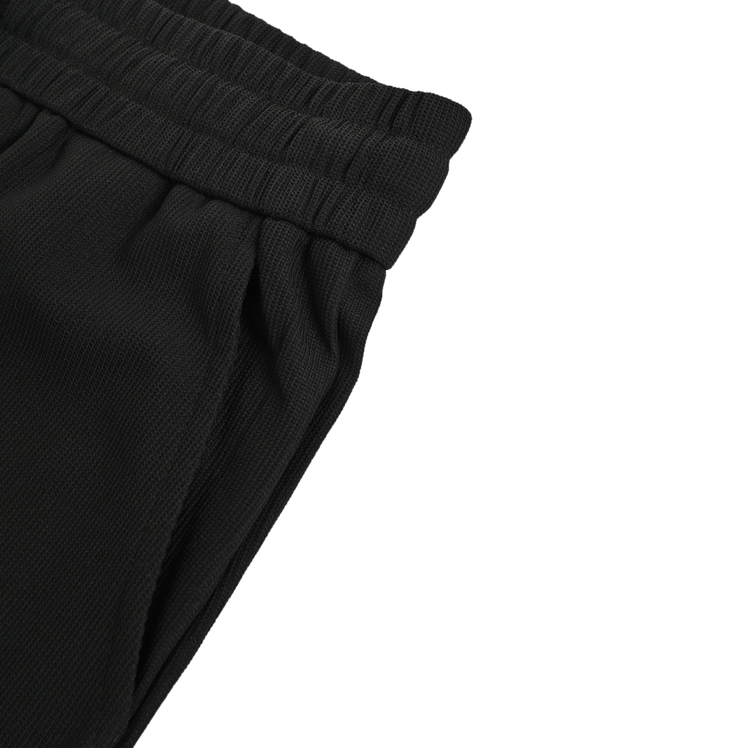 Moncler embroidered logo waffle thin trousers