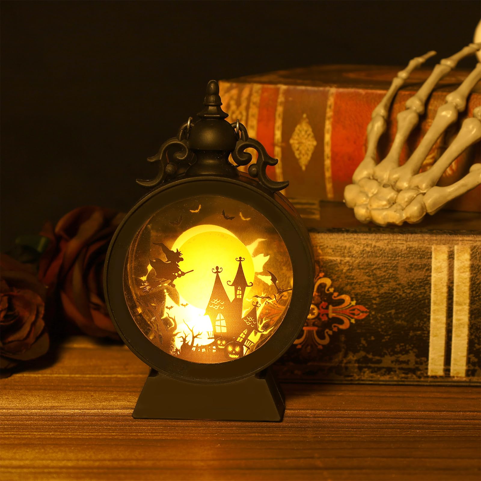 3 PCS Halloween Lantern Light with Flameless Candle