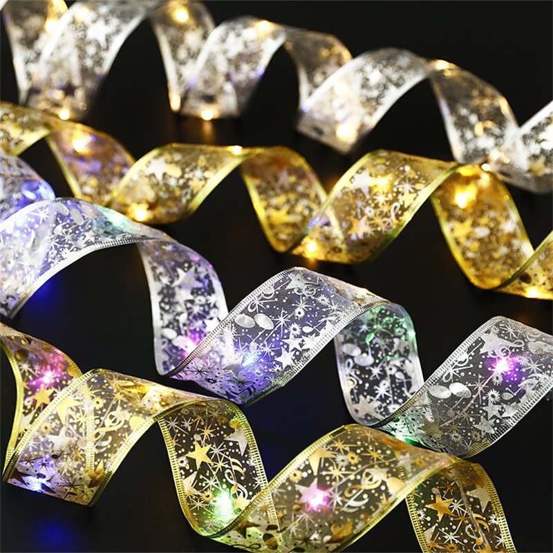 Christmas Ribbon Fairy Lights( 🔥Buy 2 get 1 free now)