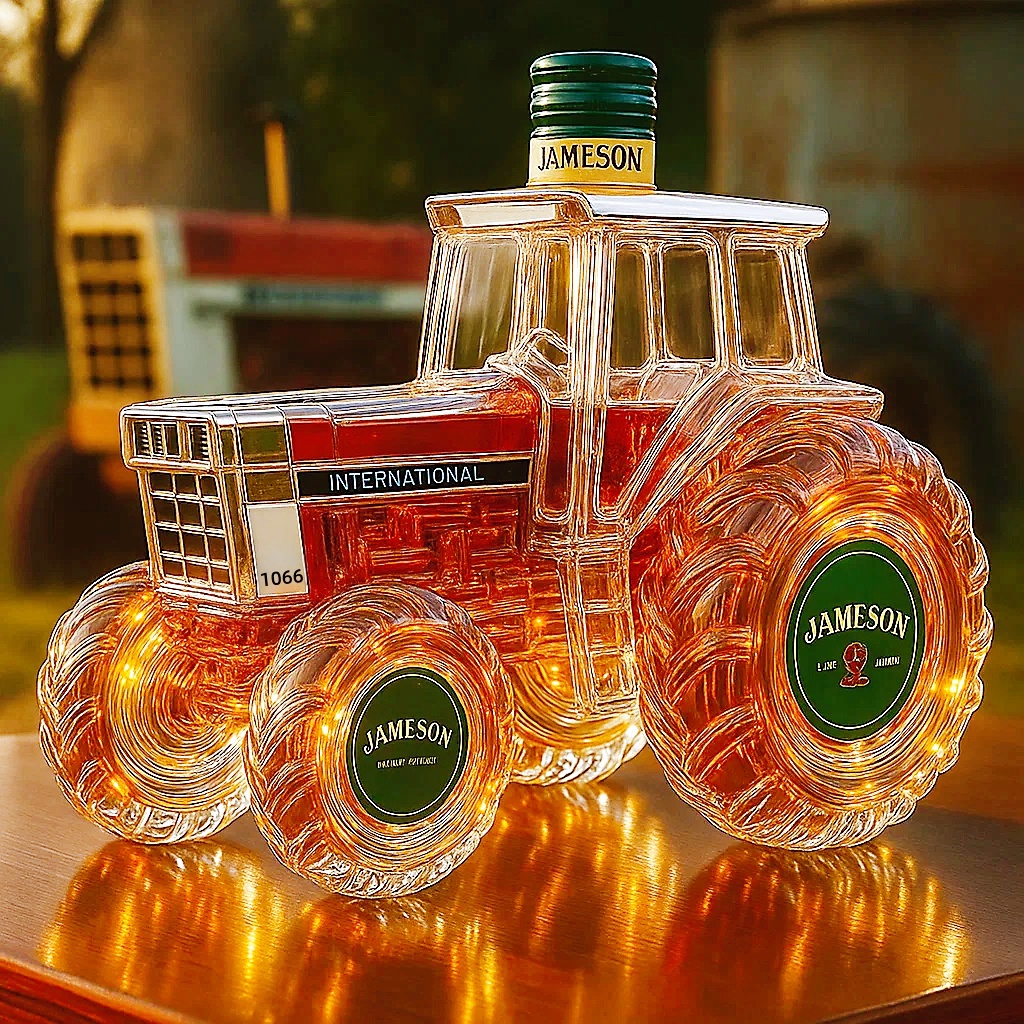 Classic International Harvester 1066 whisky bottle