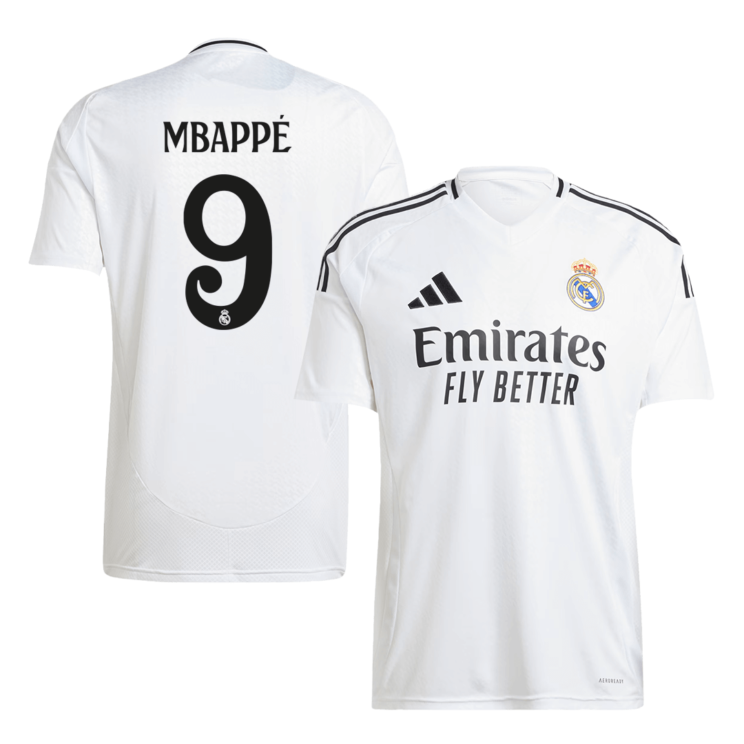 MBAPPE #9 Real Madrid Home Custom Football Shirt 2024/25