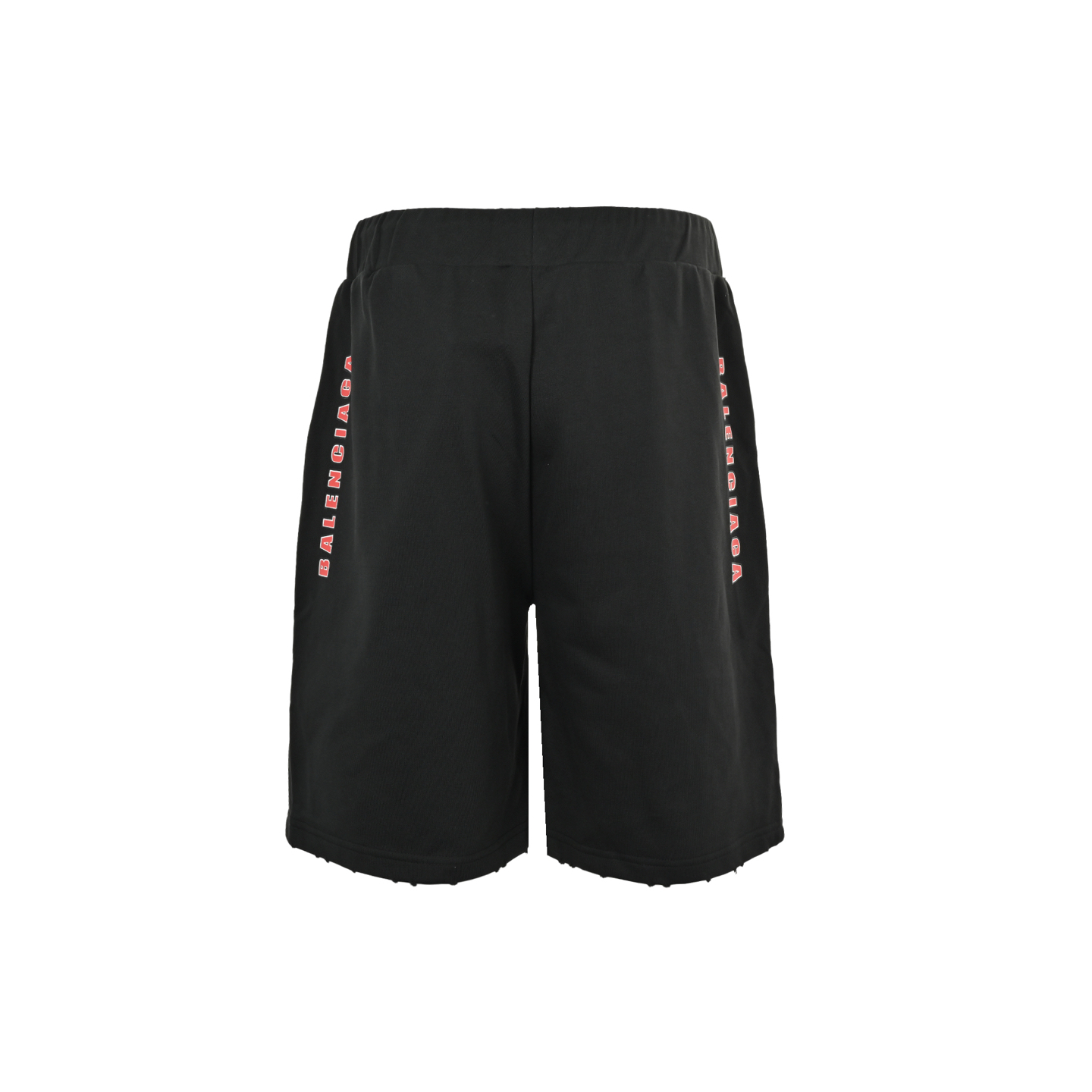Balenciaga 25ss double ring logo print shorts