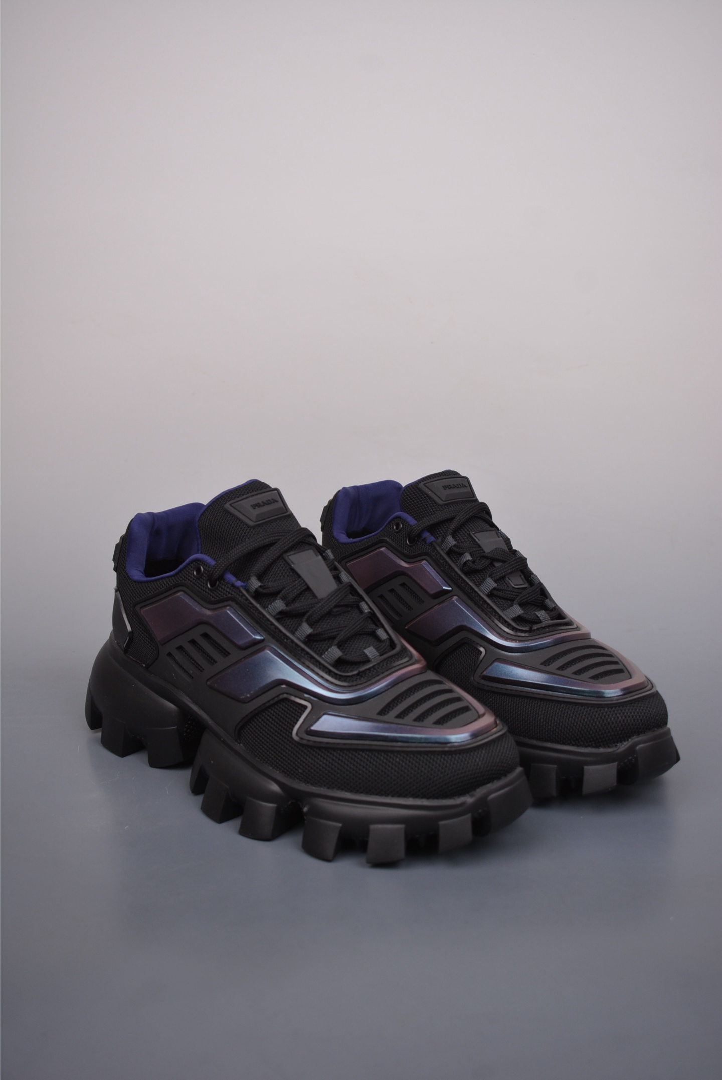 Prada Cloudbust Thunder Low Sneakers all black laser 2EG293_3LA8_F0002