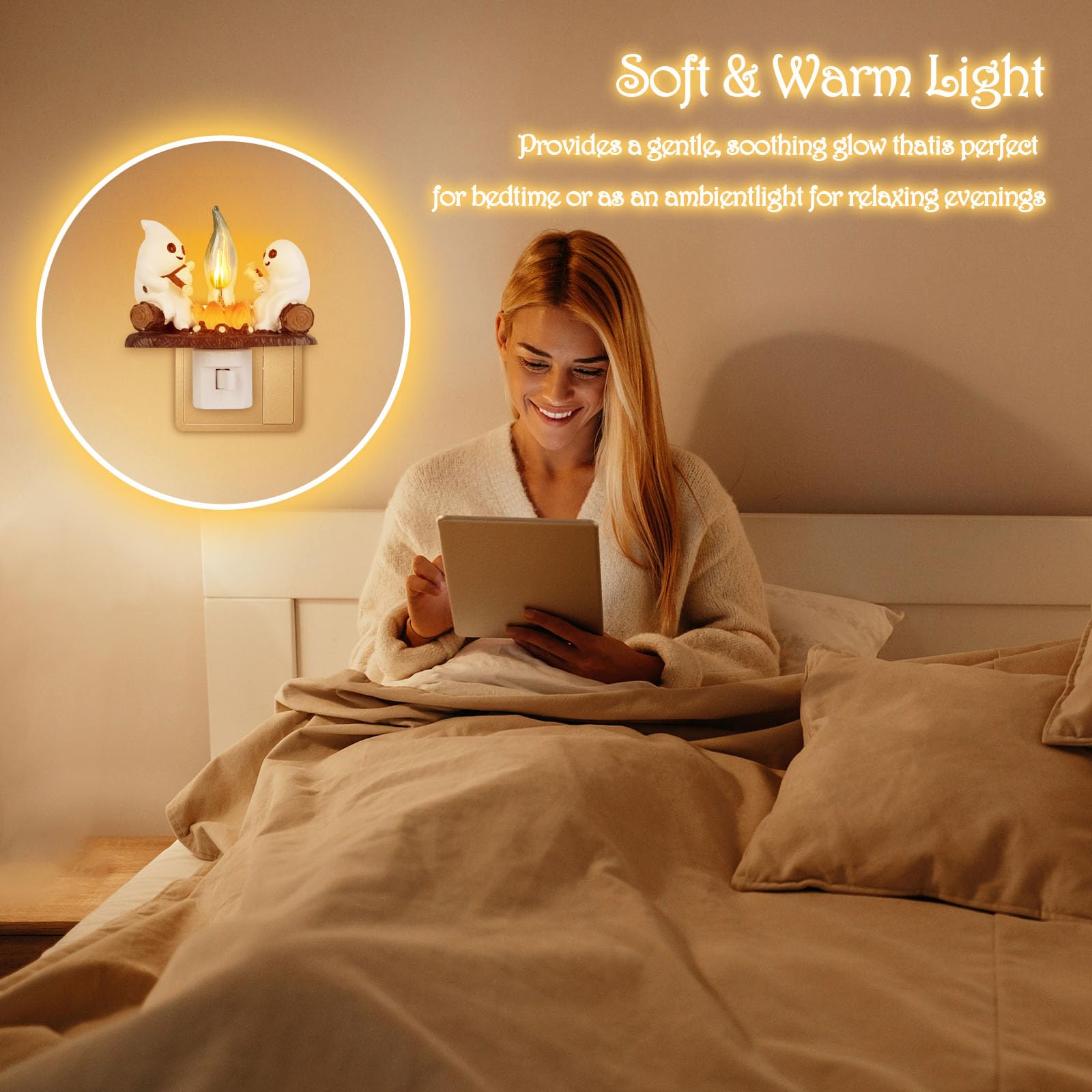 🔥Super Sale - 49% OFF🔥Ghost Campfire Flickering Night Light