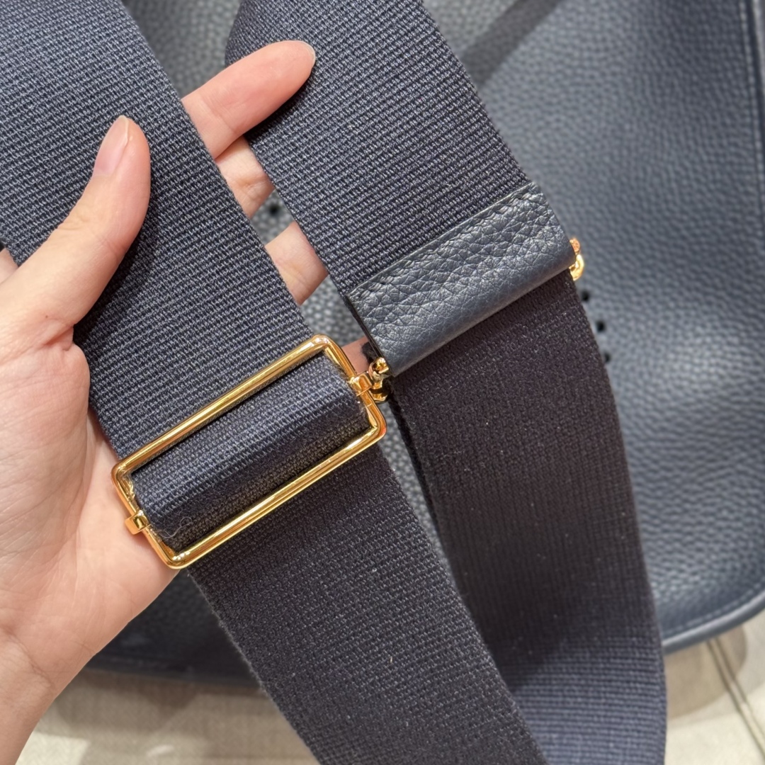 Hermès Evelyne 2ZBlue niut handbag (handmade to order)