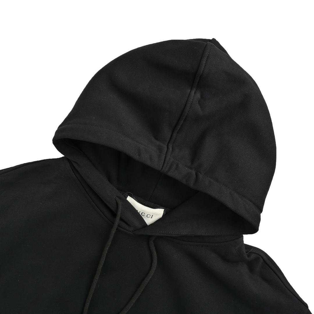 Gucci 24Fw back lettering print hooded sweatshirt