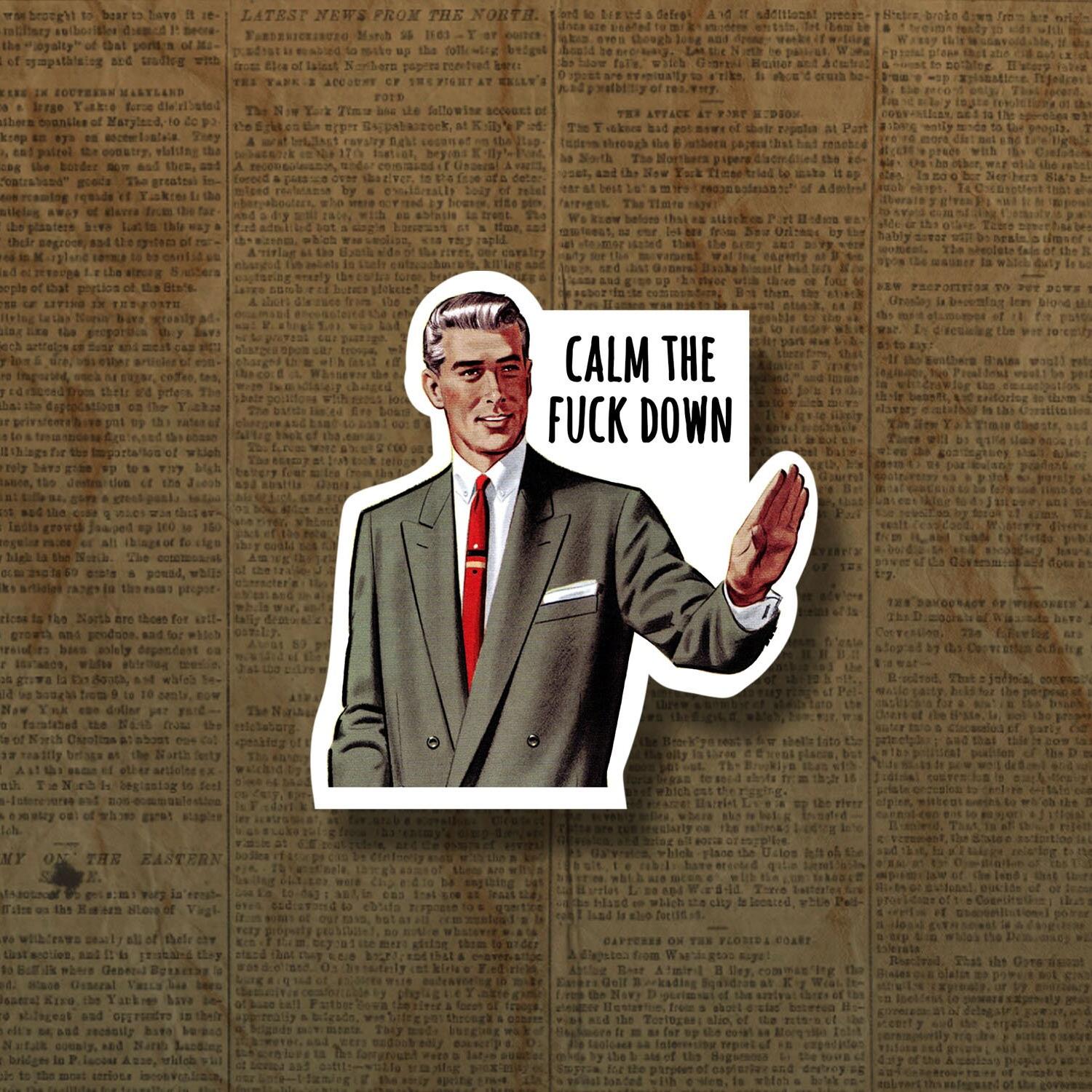 Funny Motivational Sticker and Magnet