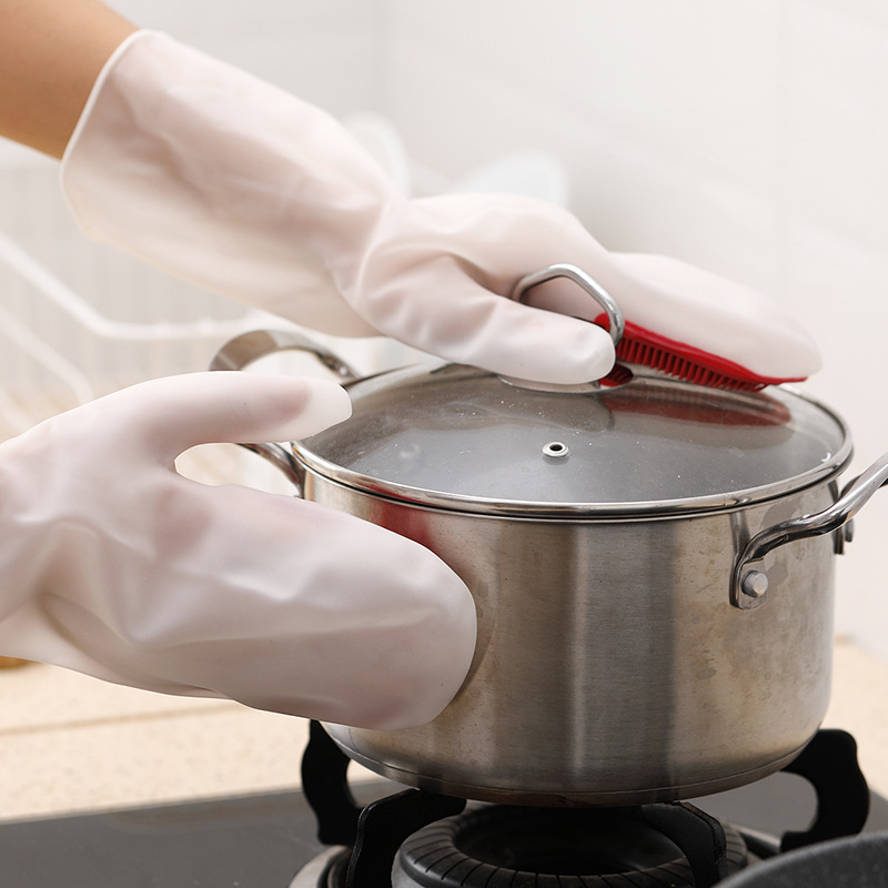 Silicone Dish Washing Gloves (1 pair)  BUY 2 GET 1 FREE NOW