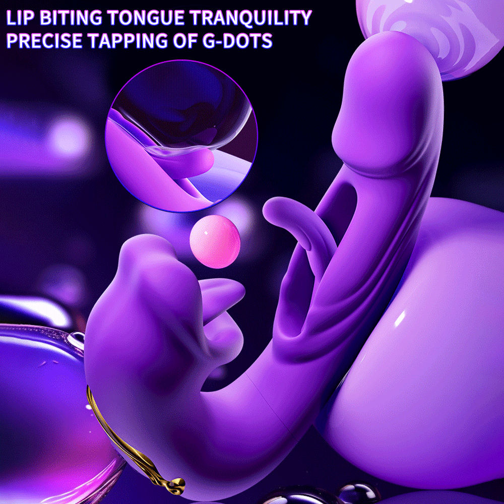 3-in-1 G-Spot Vibrator – Lick, Vibrate & Thrust for Multi-Sensation Comfort