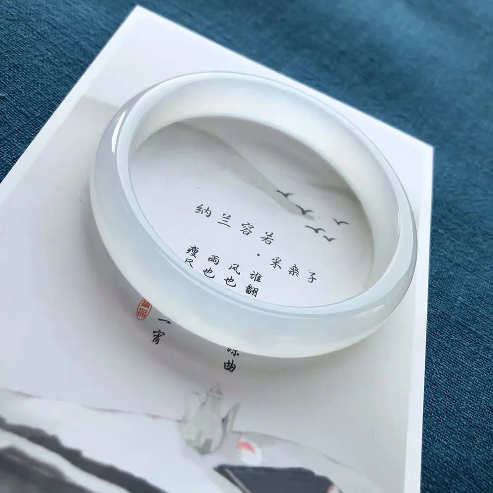 Madagascar Ice White Jade Bracelets For Women Charm Jadeite Bangles High Quality Fine Jewelry Fashion Accessories Free Shipping