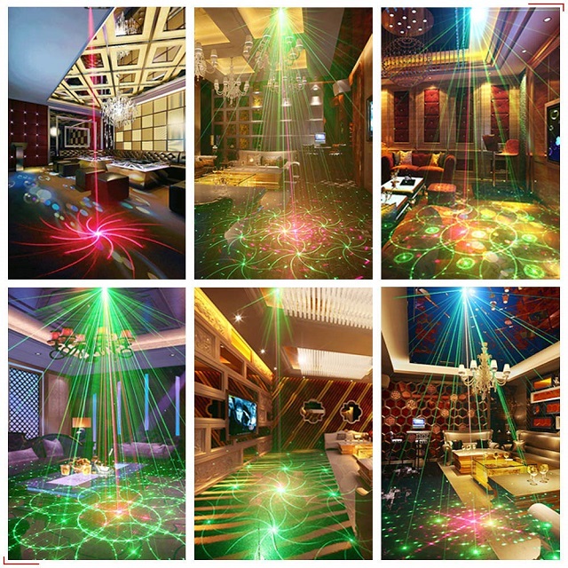 (🎅EARLY XMAS SALE - 50% OFF) RGB DJ Disco Stage Laser Light Sound Activated Led Projector Party Lights