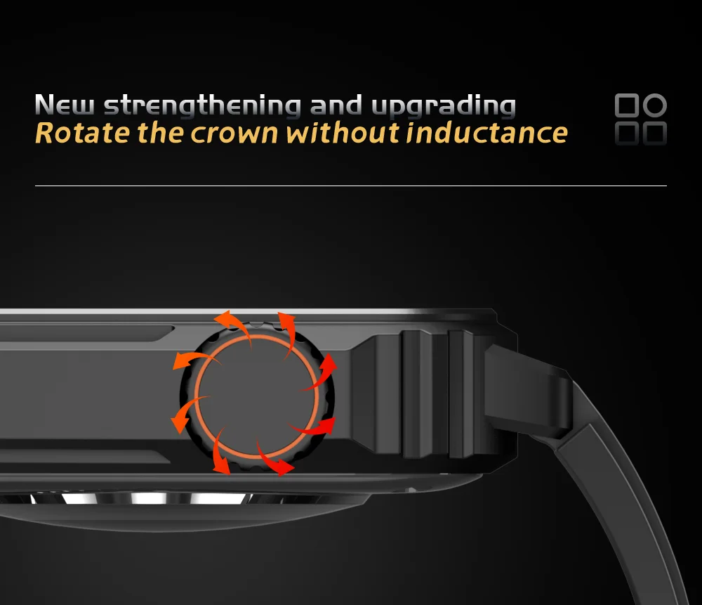 New Outdoor Men's smartwatch Compass GPS Motion Track HD Bluetooth Talk 1.96inch full screen Touch smartwatch for Huawei Xiaomi