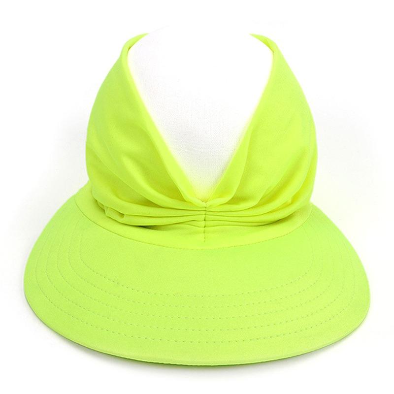 2022 Summer women's sun hat, women's anti-ultraviolet elastic top hat, ponytail hat, sun hat, beach hat