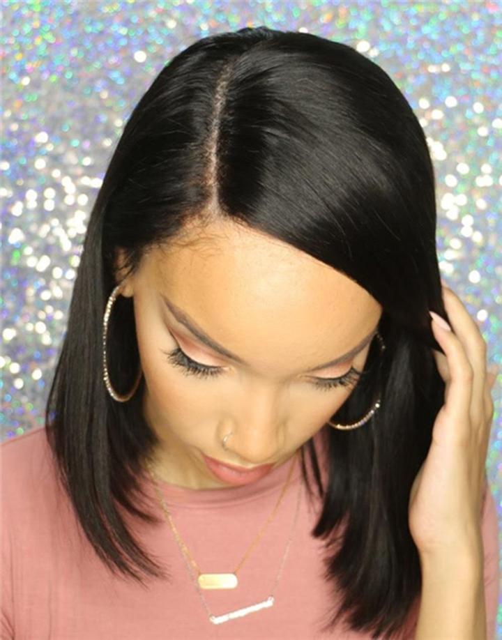 Luna Lace Front S27 Lovely Bob Straight Shoulde Lenght for Women