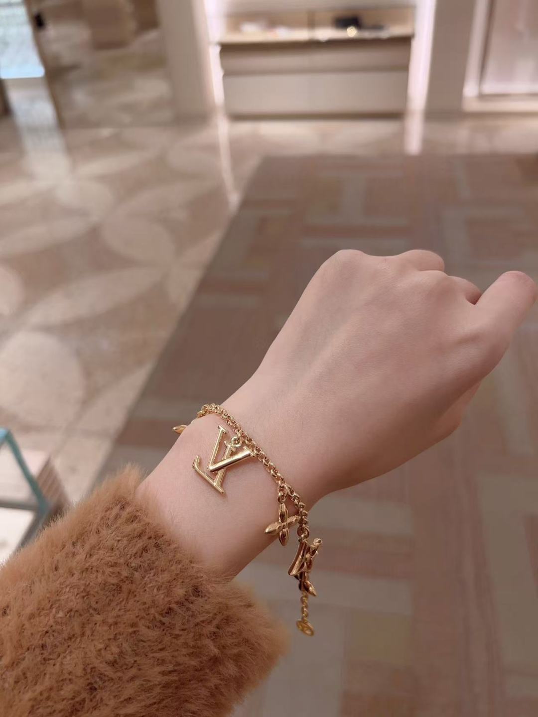 Louis Vuitton floral bracelet