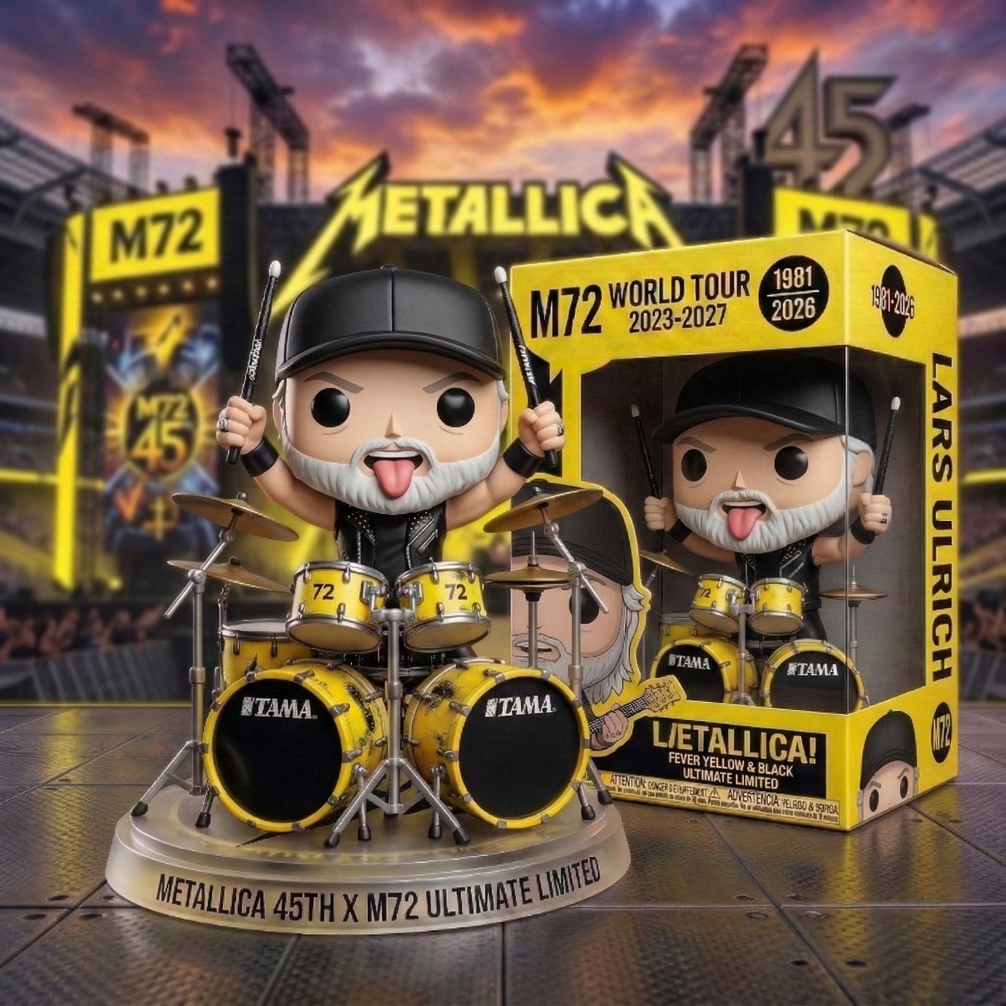 Metallica: 45 Years of M72 World Tour Commemorative Pop！Figure