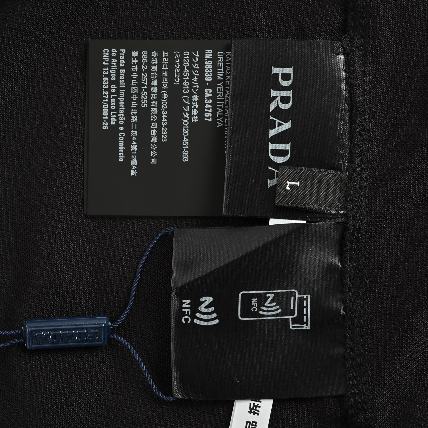 Prada 25ss logo button down short sleeve shirt