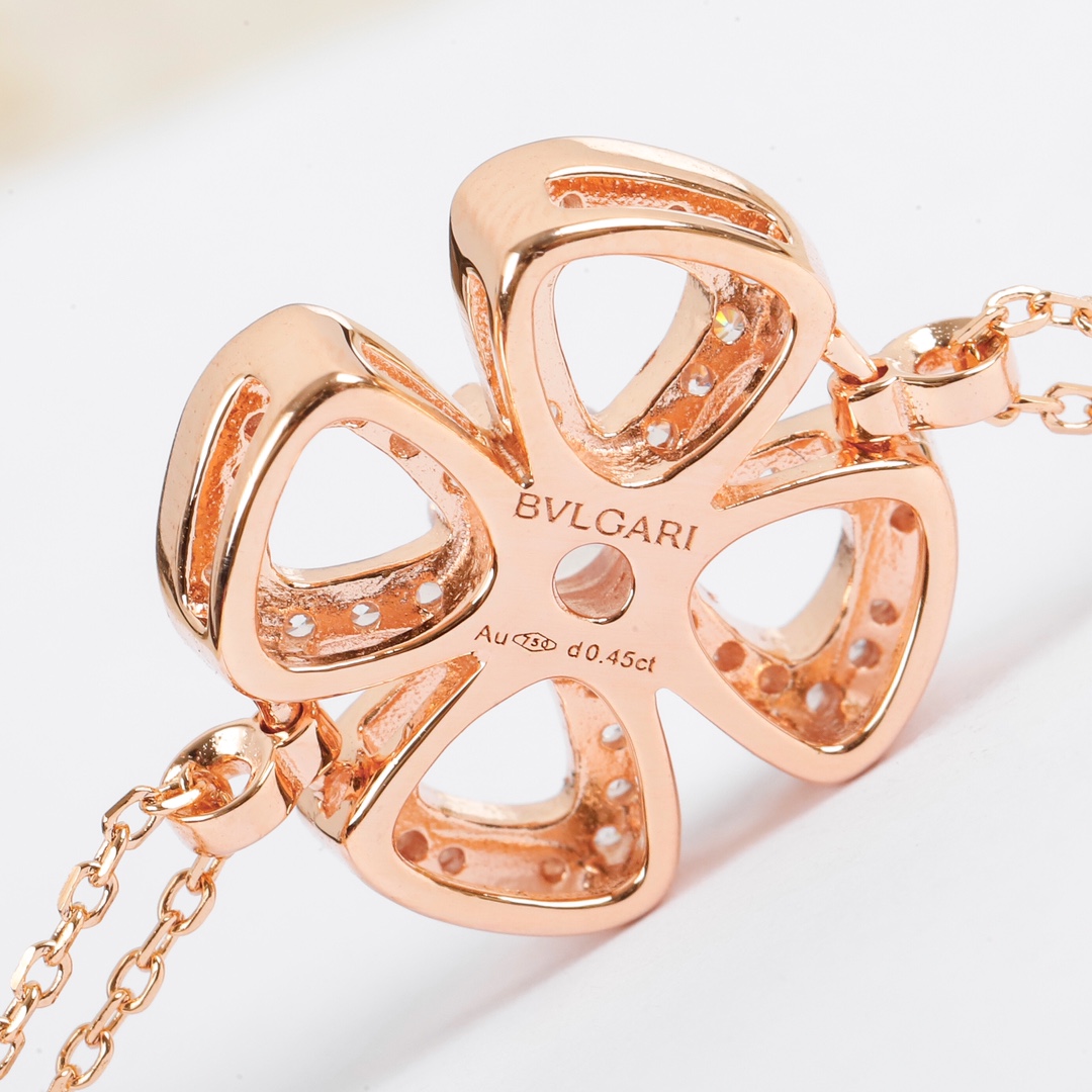 Bulgari diamond petal bracelet