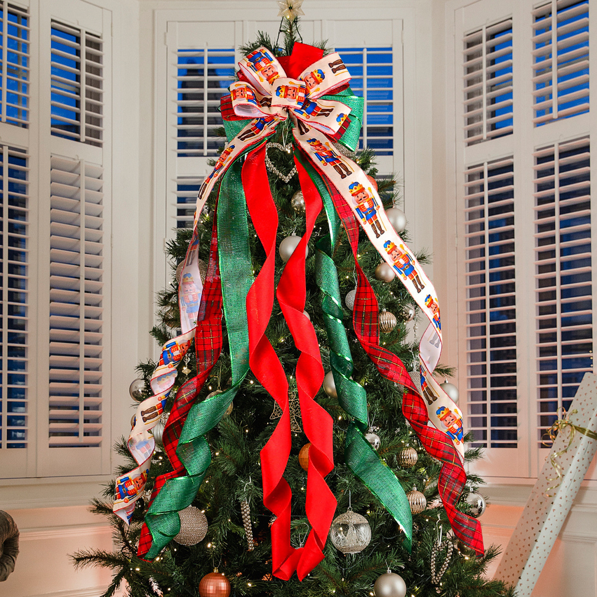 Handmade Christmas Tree Bow Ornament-BUY 2 FREE SHIPPING