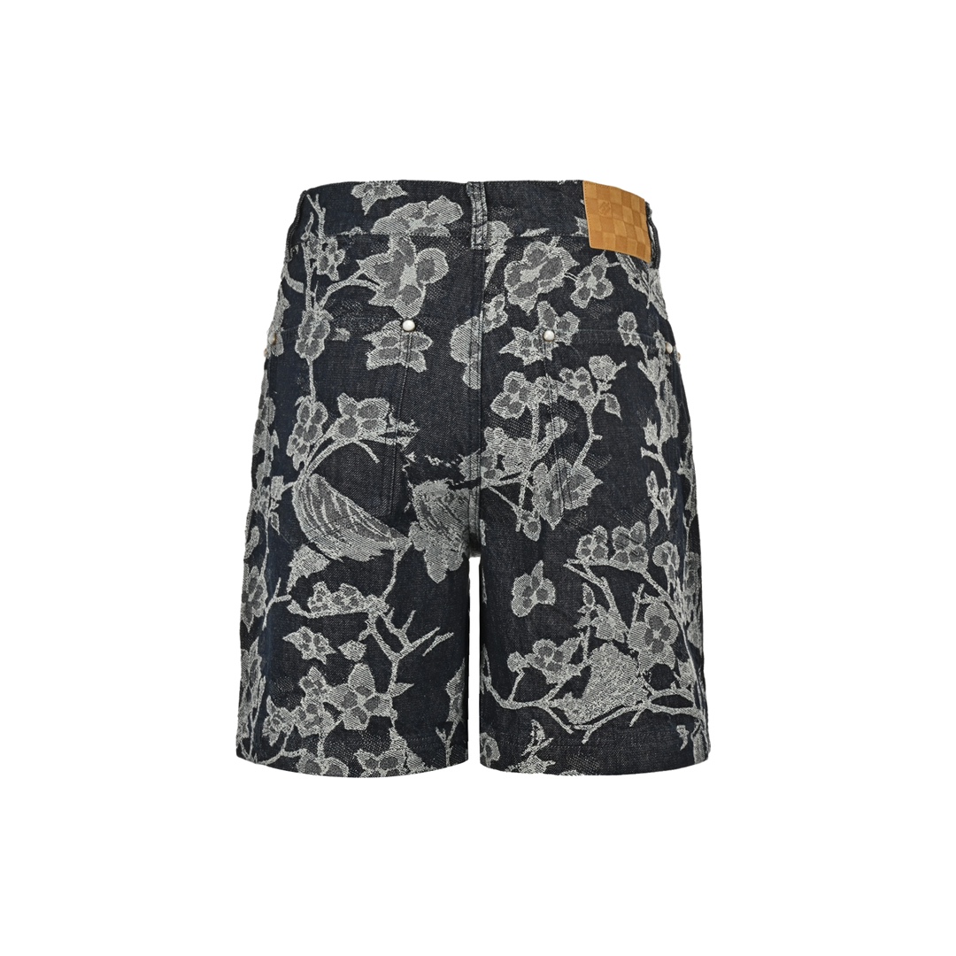 Louis Vuitton 24ss WAVES jacquard denim shorts